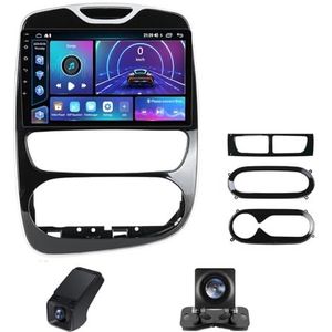 Autoradio 2Din Bluetooth met Carplay en Android Auto,geldt voor Renault Clio 4 BH98 KH98 2012-2016 10 inch met touchscreen stereo auto ondersteunt stuurbediening Achteruitrijcamera(NF-6)