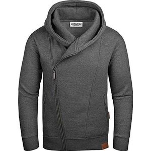 Grin&Bear Hoodie heren sweatshirt pullover GEC016, antraciet, M