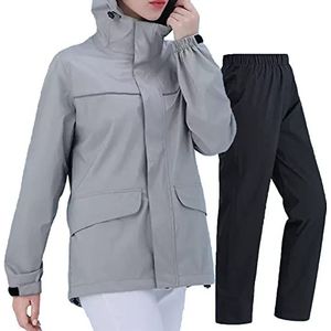 Regenjas，Waterdicht Jasje，Motorfiets Regenkleding Waterdichte regenjas, waterdicht regenpak for dames, lichtgewicht regenkleding for buiten, winddichte regenkleding met capuchon, draagbare, ademende w