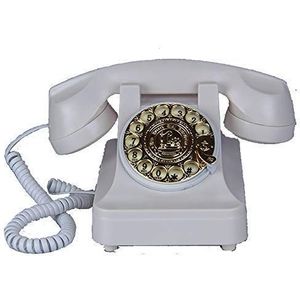 Telefoon Vaste Telefoon Vaste Retro Telefoon Antieke Telefoon Gastenkamer Thuistelefoon, Zwart (Wit)