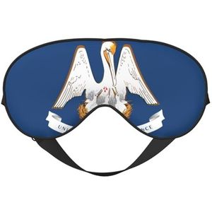 sttung Louisiana State Flag Print Travel - Friendly Sleep Soft Eye Mask: compacte, lichtgewicht, verstelbare riem
