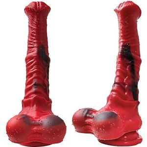 PMBNCF Siliconen Paard Dildo XXL Anale Dildo Dier Paard Dildo Extra Grote Paard Dildo Reuze Anale Dildo Anus Dilatator Groot Anale Seksspeeltje for Vrouwen Mannen(M)