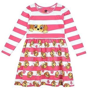 Paw Patrol Jurk | Zachte Katoenen Meisjes Jurk | Skye Paw Patrol Meisjes Jurken Rosa 92