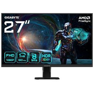 Gigabyte - GS27FA - Gaming-monitor - Zwart - 27 inch - Full HD - 180Hz - 1ms