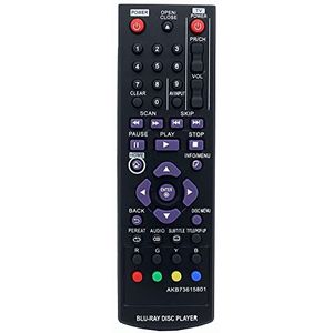 AKB73615801 Afstandsbediening Vervanging voor LG Blu-ray DVD Disc Speler BP320 BP220 BP200 BP325W BP125 BP220N BP320N BP325