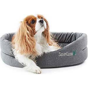 SuperKissen24. Honden bed -Hondenkussen - Dog bed - Hondenmand - Grote en Middelgrote Honden - Kattenmand - OEKO-TEX Certificaat - 71x60 cm - Linnen Grijs