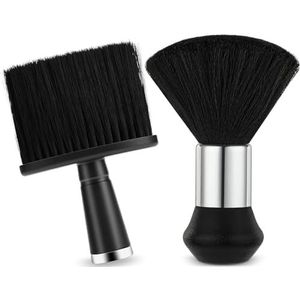 Zhangfang 2 Stuks Nek Duster Zachte Push Schaar Borstel Voor Reiniging Professionele Kapper Push Schaar Borstel Kapper Accessoires Kapper