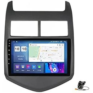 Autoradio Android 14 Dubbel-Din Radio voor C-hevrolet Aveo Sonic 2011-2015 GPS Navigatie 9"" Touch Screen MP5 Multimedia Speler Video Ontvanger met 4G/5G WiFi DSP Carplay,M300s