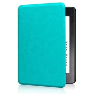 Compatibel met 2024 Amazon Kindle Paperwhite 12e editie hoesje, handheld ontwerp PU veganistisch leer slanke shell fit schokbestendige hoes met Auto Sleep/Wake (groen)