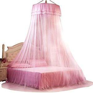 BTER - Klamboe - Roze - Ademend - 360° Hemelbed Gordijn