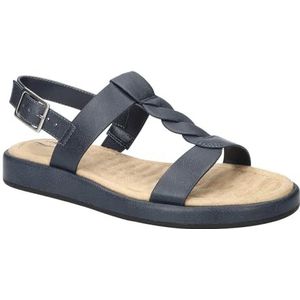 Easy Street Tampa platte sandaal voor dames, marineblauw, 4 UK, marineblauw, 4 UK Wide