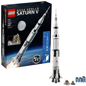 LEGO Ideas NASA Apollo Saturn V 21309 Outer Space Model Rocket for Kids and Adults, Science Building Kit (1969 Pieces)