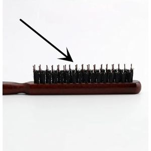 Kam 2 Stks Professionele Salon Plagen Terug Haarborstels Zwijn Varkenshaar Hout Slanke Lijn Kam Haarborstel Extension Kappers Styling Tools (Stijl 1)