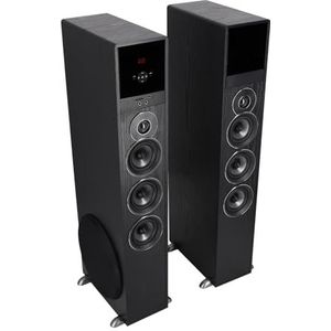 Rockville TM150B Black Home Theater Systeem Toren Luidsprekers 10"" Sub/Blueooth/USB