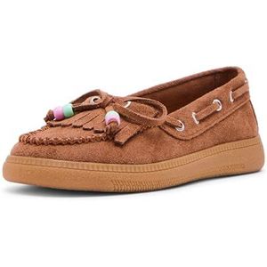Steve Madden Meisjes Krisp Mocassin, Cognac Multi, Cognac Multi, 1 Little Kid