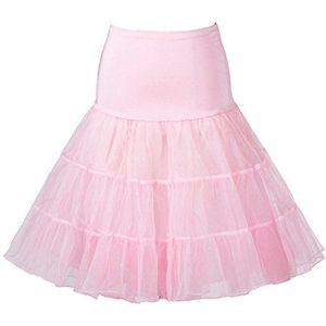Boolavard 1950 Petticoat Crinoline Onderrok voor Rockabilly Jurk (S-M (EU 32-40), Lichtroze)