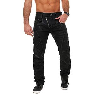 Cipo & Baxx Heren Straight Leg Jeans C-0751, zwart, 42