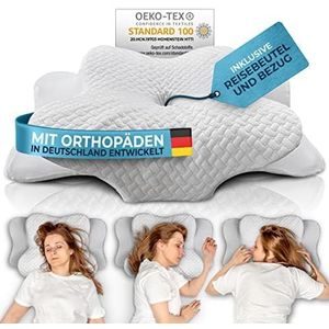Glückstoff - Orthopedisch Kussen - Wit - Hypoallergeen, Ergonomisch, Memory Foam