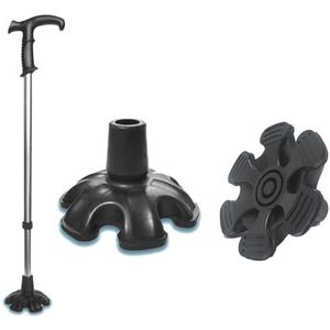 Kruk Tips,riet Tips 6 Pijler Ontwerp Antislip Rubber 19 Mm Kruk Tips met voor Wandelstok Schietstok, Wandelstok Beschermer Wandelstokken Ferrule Beschermer voor Buitensporten, Krukken Tips, Stok Tips