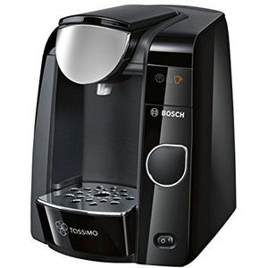 Tassimo Joy TAS4502 Koffiezetapparaat van Bosch, meer dan 70 dranken, volautomatisch, geschikt voor alle kopjes, grote tank (1,4 l), 1300 W, zwart/antraciet