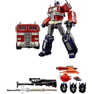 Transformer-Toys Speelgoed ""Vervorming 5"" MP10-V Rode Optimus-Prime Beweegbare Pop, Legering Versie Automobiel Vervorming Man Met Model Vervoer Hoogte Van 8in