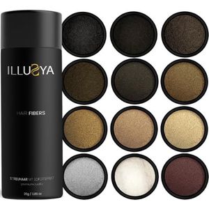 ILLUSYA® Hair Fiber, haarvezels voor haarverdichting. Premium merk - voor vol en dik haar in enkele seconden (12. KOPEREN)