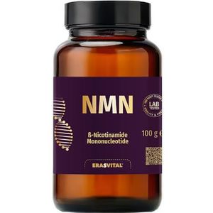 NMN, nicotinamide mononucleotide 100 g poeder, zuiverheid meer dan 99%, in Duitsland laboratorium getest, zonder additieven, met doseerhulp, geschikt voor honden en katten en (100)
