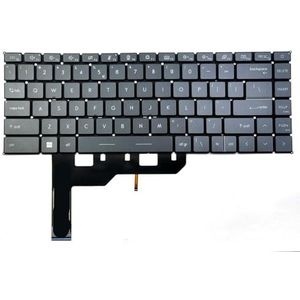 YGUWZ US Grijs Wit Backlit Toetsenbord Compatibel Met Moderne 15 A11M A11ML A11MU A11SB A11SBL A11SBU B14 B15 A11M A11M A11MOT A11MT