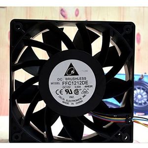 Original FFC1212DE 12V 3.0A 12038 motherboard 4P intelligent speed control violent fan