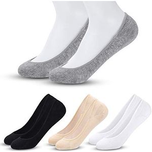 MELLIEX 4 paar onzichtbare ballerina sokken dames ademende korte dunne sokken