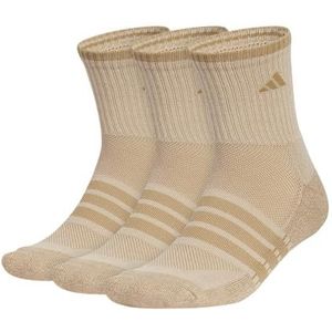 adidas Heren Heren Cushioned X 4 3-Pack Mid-Crew Middelhoge sokken, Warm Sandstone Beige Raw Desert