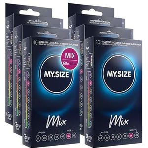 My.Size Mix Condooms Maat 6, 64 mm, Voordeelpakket, Inhoud 60 stuks