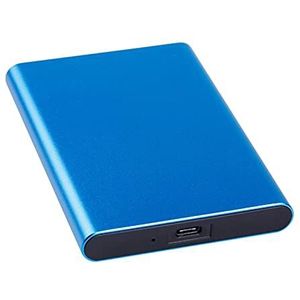 Externe solid-state drive SSD 1 TB/512 GB/256 GB/128 GB, USB 3.1 Gen 2 Type-C draagbare mobiele harde schijf, geschikt voor pc desktop, laptop, Macbook, smart TV (512 GB, blauw)
