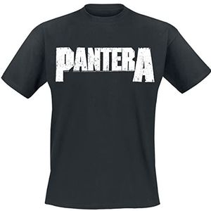 Pantera Logo T-shirt zwart XXL 100% katoen Band merch, Bands, Duurzaamheid