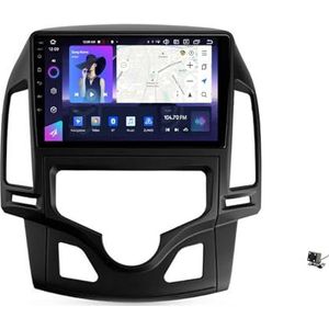 ZWCLSH Autoradio Stereo Compatibel met Hyundai i30 2007-2012: Upgrade 5G-Wifi 9"" QLED Touchscreen Head Unit - Draadloze Carplay Android Auto BT 5.0 GPS RDS DSP FM SWC Backup Camera, B, 5NF