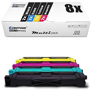 8x Eurotone Toner voor Brother DCP 9015 9020 CDW vervangen TN-241/245 TN241/TN245 alle kleuren