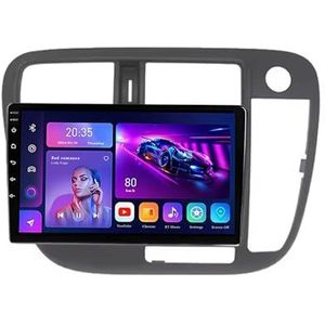 9"" 2 DIN Android 14 Autoradio Stereo voor Honda Civic 1998-2000 RHD met draadloze CarPlay Backup Camera Stuurwielbediening GPS Navigatie Bluetooth(L20(2+32G))