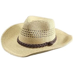 MCHDMI Dames Strohoed, Strooien hoed for heren Strandhoed met brede rand Opvouwbare strohoed Lichte zonnehoed Great maten Fedora-hoeden for op reis (Color : Hollow out, Size : 62cm)