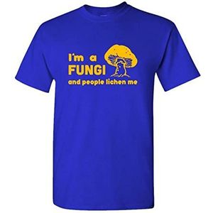 CKEYXGIL I'm A Fungi and People Lichen ME - Uniseks katoenen T-shirt (XX-Large)