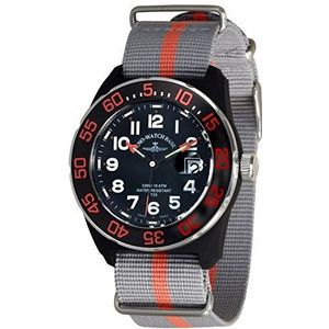 Zeno Horloge Basel Mens Horloge Analoog Kwarts met Nylon Polsband 6594Q-a15-Nato-35