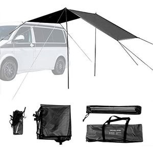 HpLive Outdoor Tarp camping zonnezeil caravan, auto dakdrager zonnedak achterklep voor SUV caravan camping bus luifel