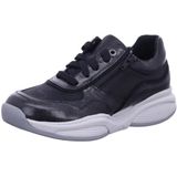 XSENSIBLE SWX11 zwart - sportieve veterschoen - damesschoenen comfortabele veterschoenen, zwart, leer