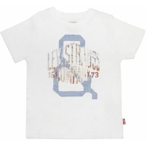 Levi's Kinder-T-shirt met korte mouwen, wit