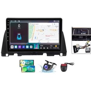 Android 13 Autoradio 2 DIN Compatibel met KIA Optima 4 JF 2015-2020 9 Inch Touchscreen Carplay en Android Auto met Bluetooth 5.0/FM RDS/Bediening op het stuur/Achteruitrijcamera(B,NF-4)