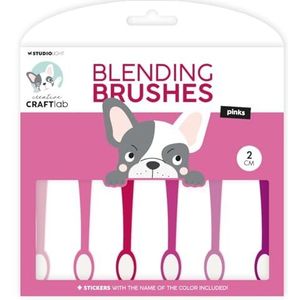 Blender Brushes - Set van 5 - Geschikt voor Mixed Media - Papier en Karton