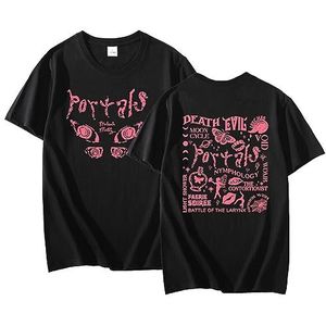 Xiakila Melanie Martinez T-Shirt Tour Fashion Fan Korte Mouw Heren Womens Vintage Print Sweatshirt Casual Mode Plus Size Top Unisex, Zwart, M