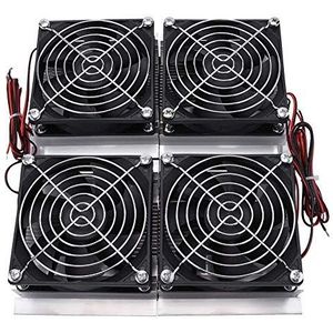 240 W krachtige halfgeleiderkoeling-thermo-elektrische Peltier-koelplaatkoeler met ventilator, zwart