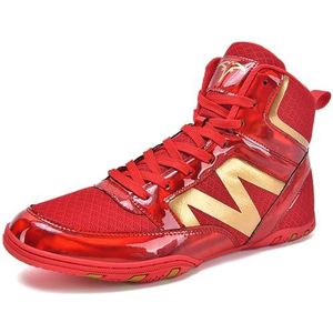 Hiuzylqx Hoge worstelschoenen voor heren, vechtsportschoenen, sportschoenen voor boksen, taekwondo, karate, vechtsporten, gewichtheffen, trainingsschoenen,B,38 EU