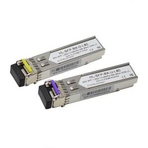 Glasvezelontvanger 1.25G BIDI Transceiver Module 1490/1550nm 80-190km LC/SC Single Mode Fiber(1 Pairs 160km-lc)