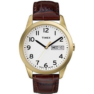 Timex Heren South Street sporthorloge, Bruin/Goudkleur/Wit, Quartz Horloge